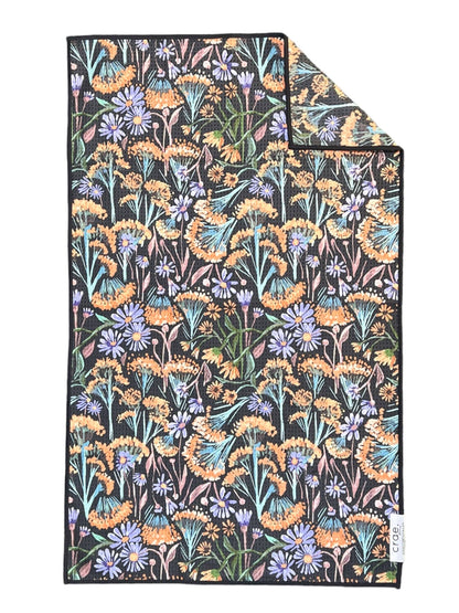 Towel /poly Dandy: Double-Sided Hand Towel: Grey / 17x27 in / Hand Towel dandelion