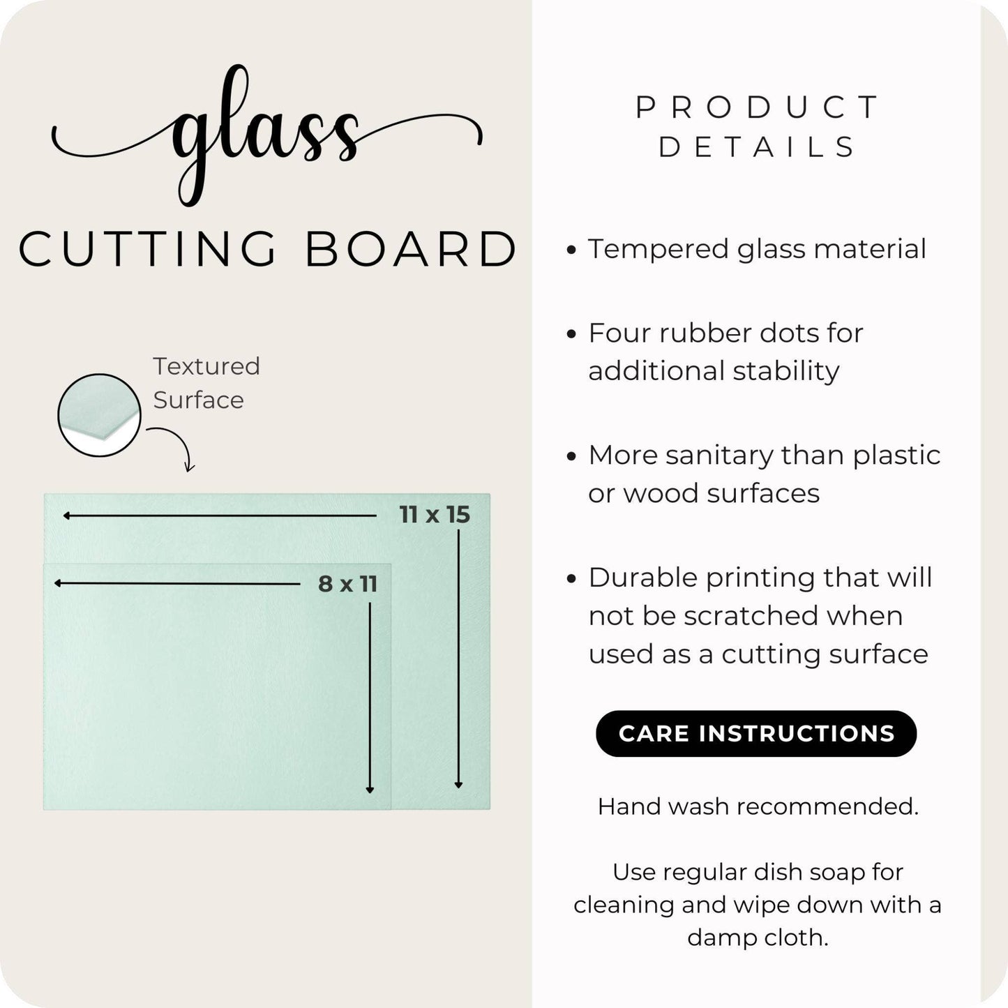 Cutting Board: Hummingbird #2: 8x11 inch   Tempered Glass Cutting Board & Serving Tray