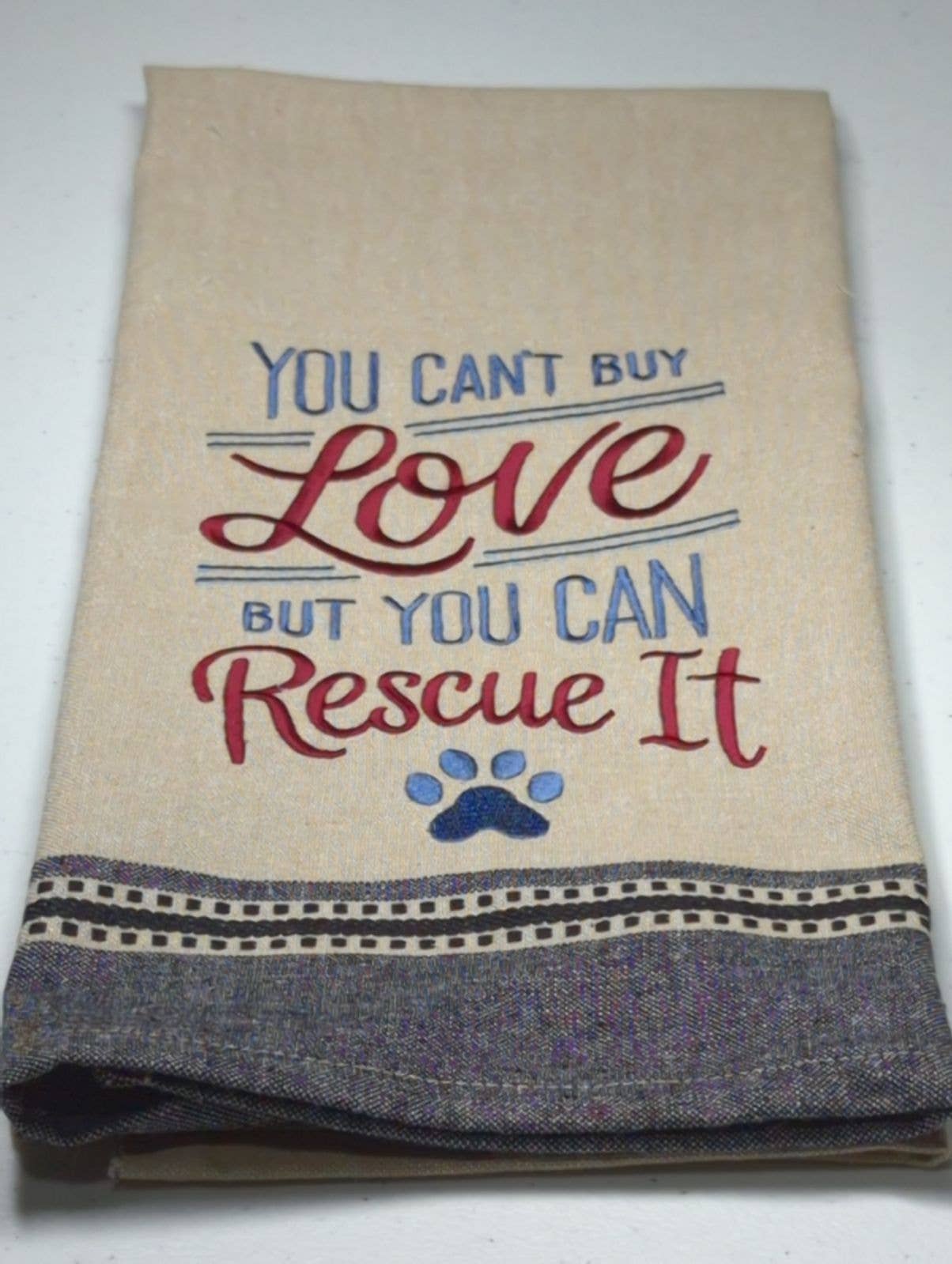 Paw Dog Kitchen Towel for Your Home Decor, Handmade Gift