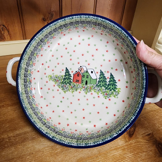 Round Baker w/handles - 9" C39-U5037  U4 pf0608 T. Liana