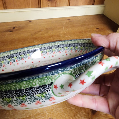 Round Baker w/handles - 9" C39-U5037  U4 pf0608 T. Liana