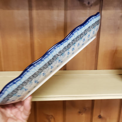 Tray ~ Scalloped Oval ~ 6.25" x 12.5" A42-U5045  U4 pf0608 T. Liana