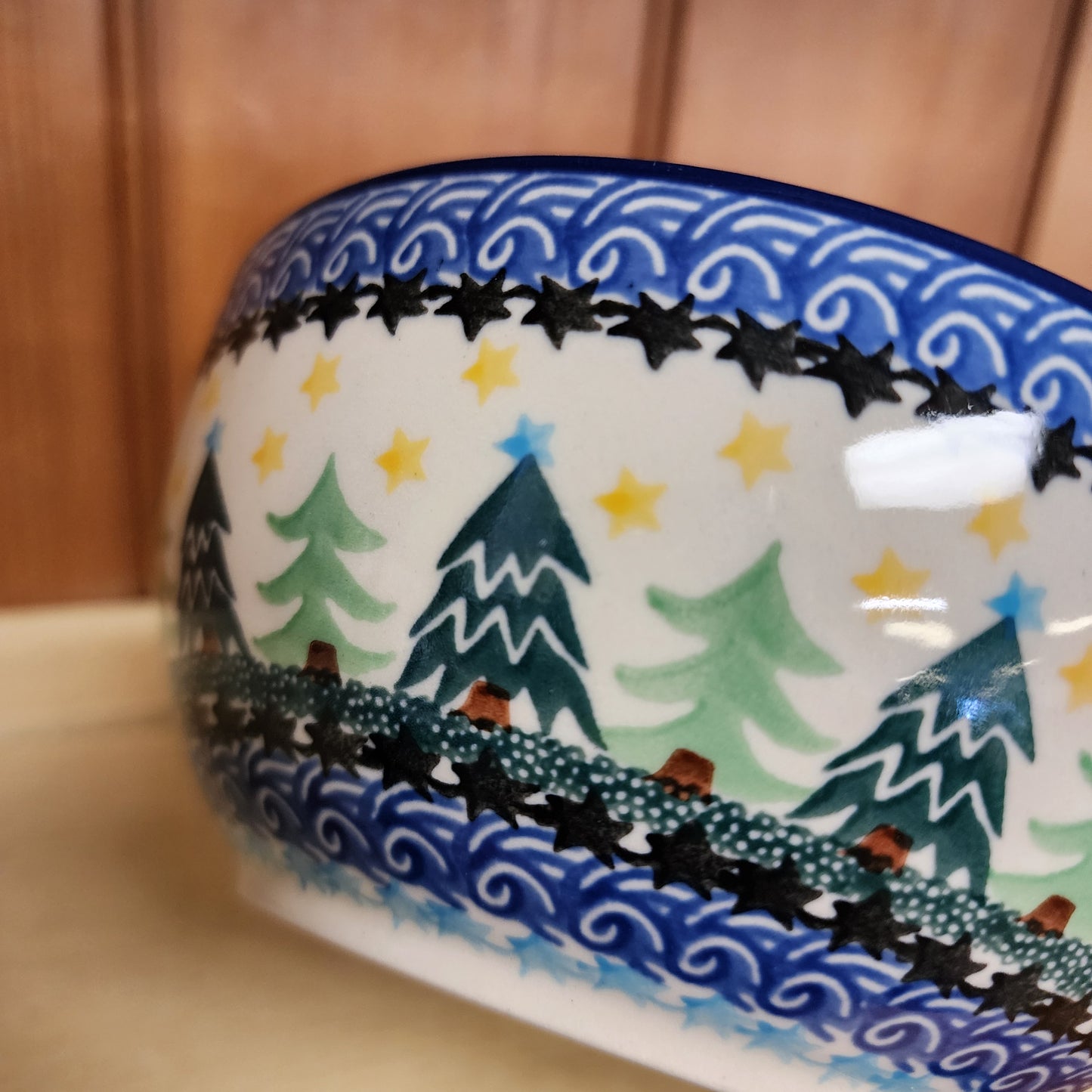 Bowl   Soup/Salad   6.25"  1284X ~ Christmas Trees  PF1024  Farmer Bowl