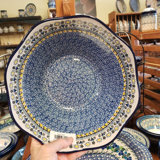 Bowl   Wavy Edge   Medium   10" 2178X ~ Daisy Maize