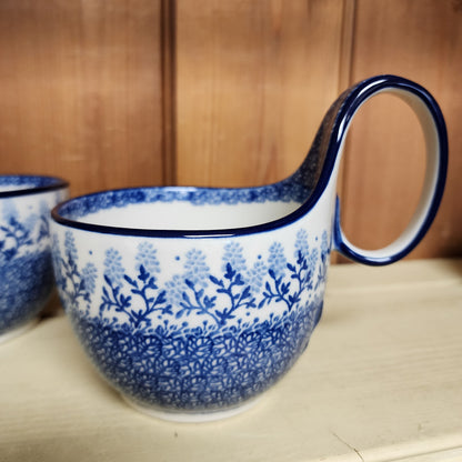 Bowl w/ Loop Handle   16 oz   3205X ~ Blue Bonnets  PF1024