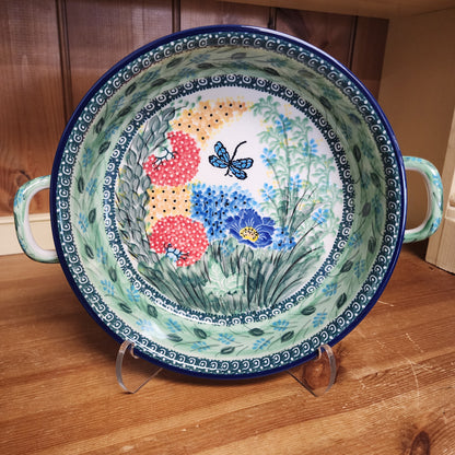 Round Baker w/handles - 9"    U4612 ~ U4  PF1024 T. Liana