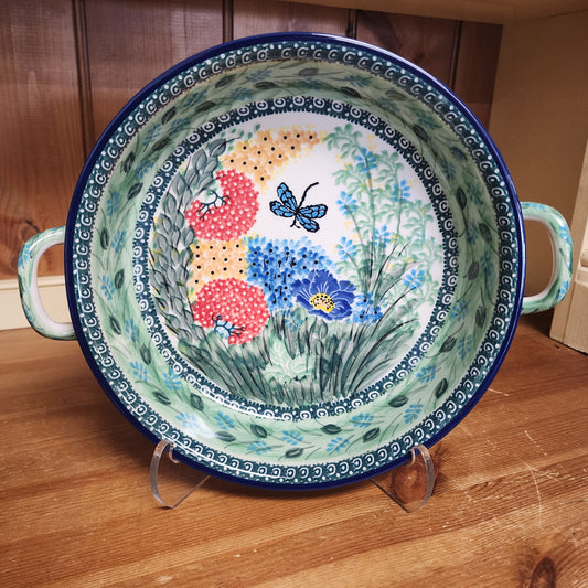 Round Baker w/handles - 9"    U4612 ~ U4  PF1024 T. Liana