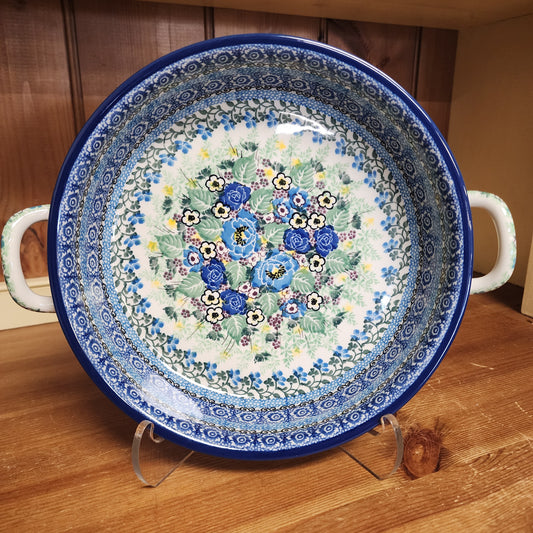 Round Baker w/handles - 9"    U4134 ~ U4  PF1024 M. Starzyk