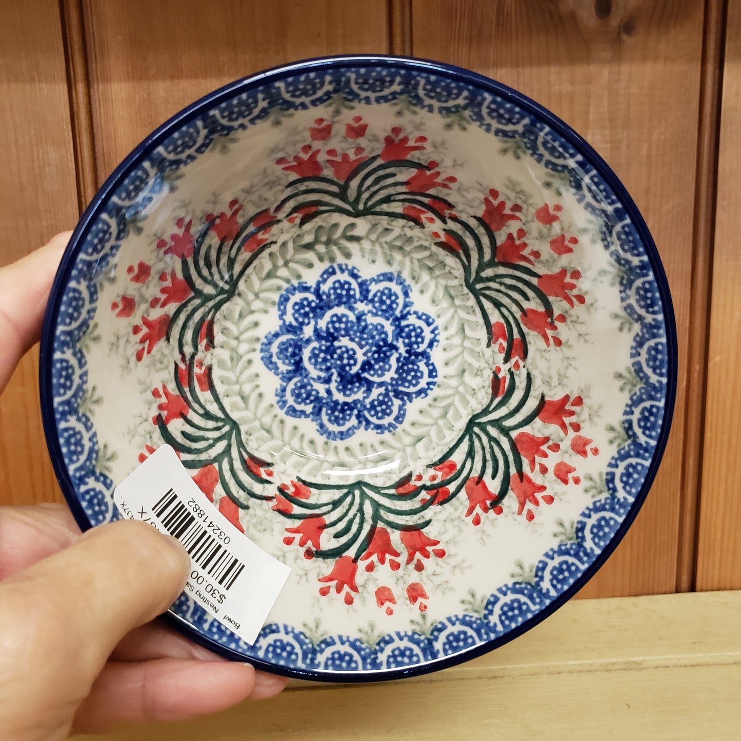 Bowl   Nesting Salad/Cereal   5.5" W  1437X ~ Crimson Bells  PF1024   1.5 cups