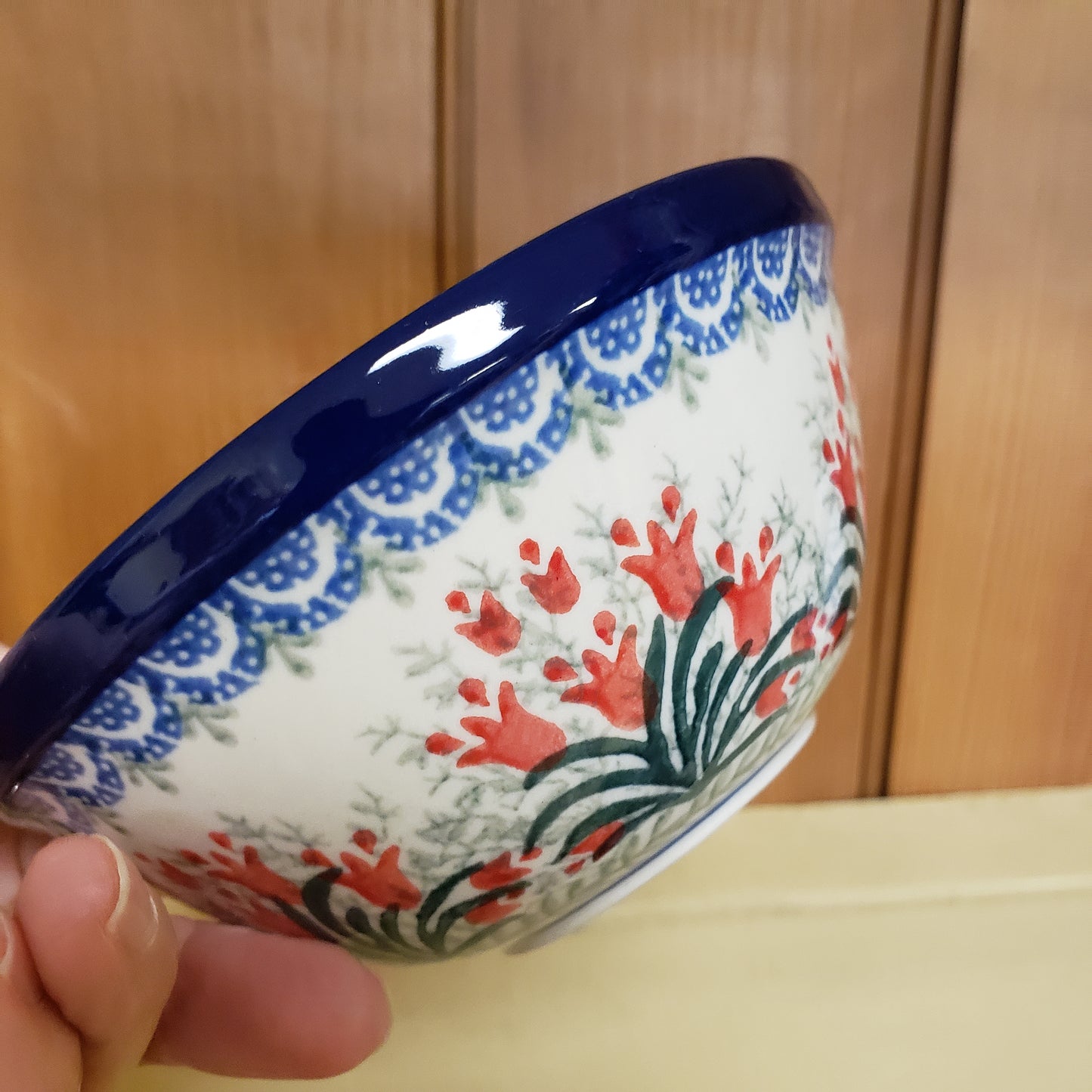 Bowl   Nesting Salad/Cereal   5.5" W  1437X ~ Crimson Bells  PF1024   1.5 cups