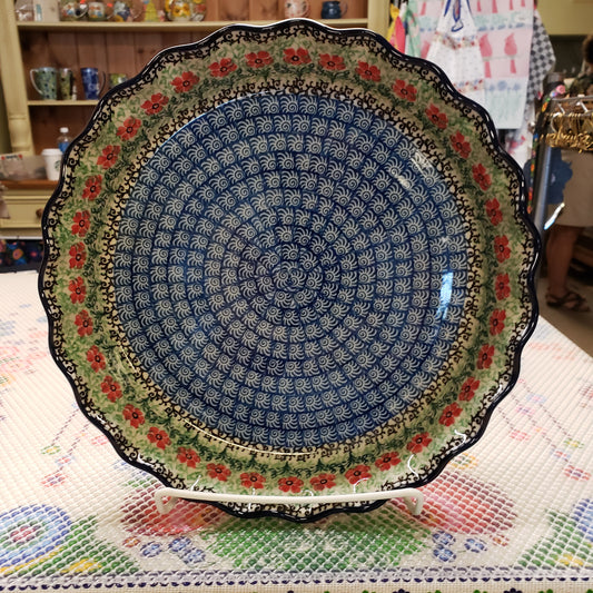 Pie Plate   Fluted   10"  1916X ~ Maraschino  PF1024