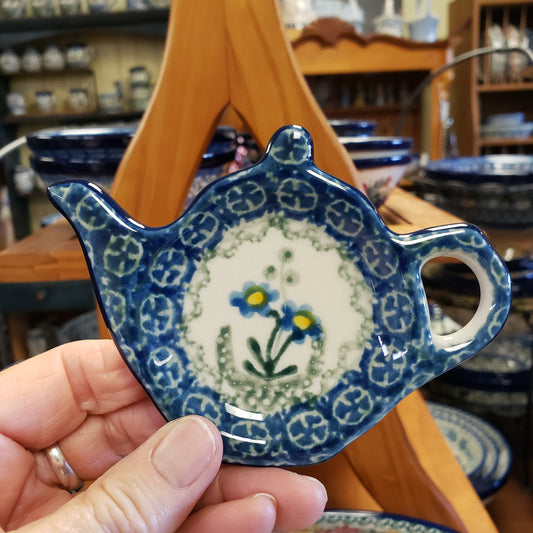Tea Bag Holder    0614X ~ Blue Spring Daisy  PF1024