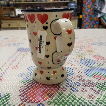 Mug/w Pedestal   8 oz   2108X ~ Love Struck  PF1024