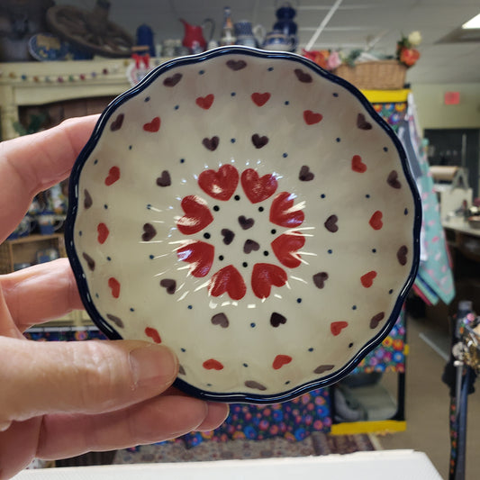 Bowl   Scalloped   4.5"  2108X ~ Love Struck  PF1024