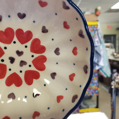 Bowl   Scalloped   4.5"  2108X ~ Love Struck  PF1024