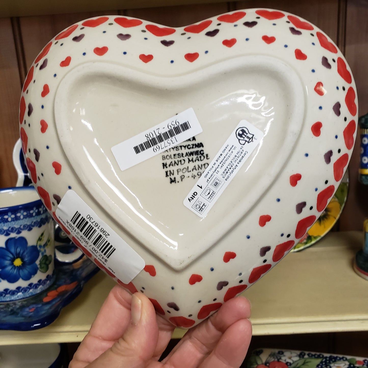 Plate   Heart Shape   7"  2108X ~ Love Struck  PF1024