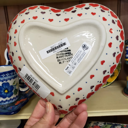 Plate   Heart Shape   7"  2108X ~ Love Struck  PF1024