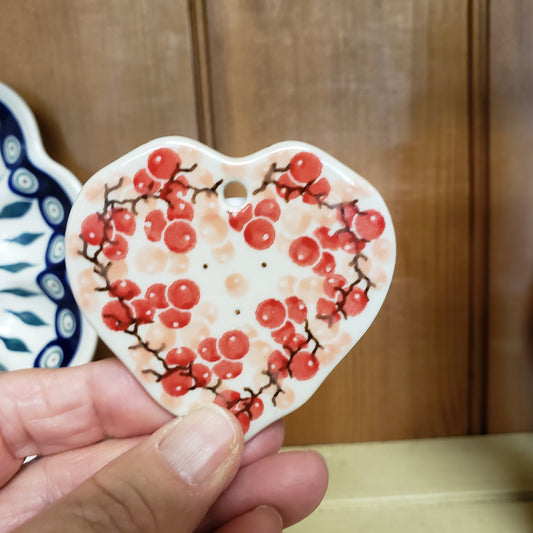 Ornament   Heart   2387X ~ Pink Peppercorns  PF1024