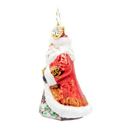 Ornament Radko ~ Cardinal Kris Kringle Gem 3"