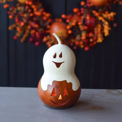 Gourd - Casper Jack Miniature Lumiinary with battery tealight