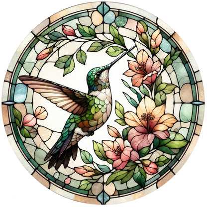 Jar Opener  Hummingbird-Stained Glass / Silicone