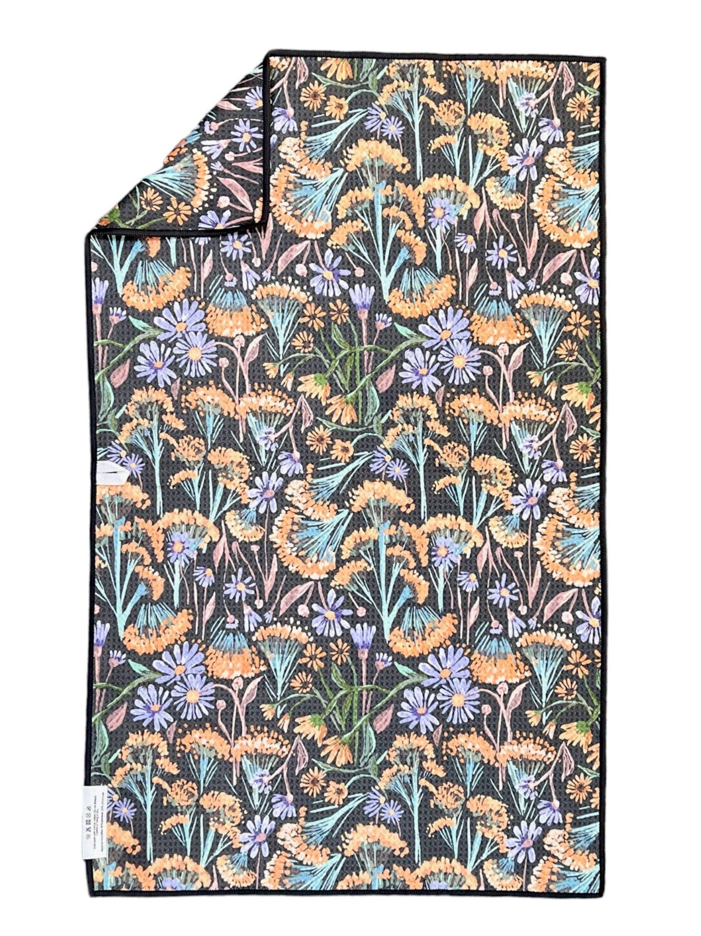 Towel /poly Dandy: Double-Sided Hand Towel: Grey / 17x27 in / Hand Towel dandelion