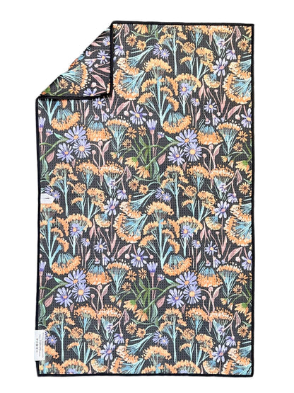 Towel /poly Dandy: Double-Sided Hand Towel: Grey / 17x27 in / Hand Towel dandelion