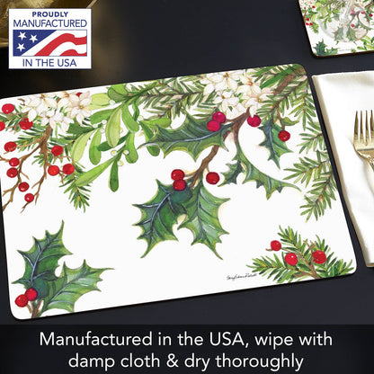 Placemats Balsam & Berries Decorative Hardboard Placemats ***NOT Polish Pottery