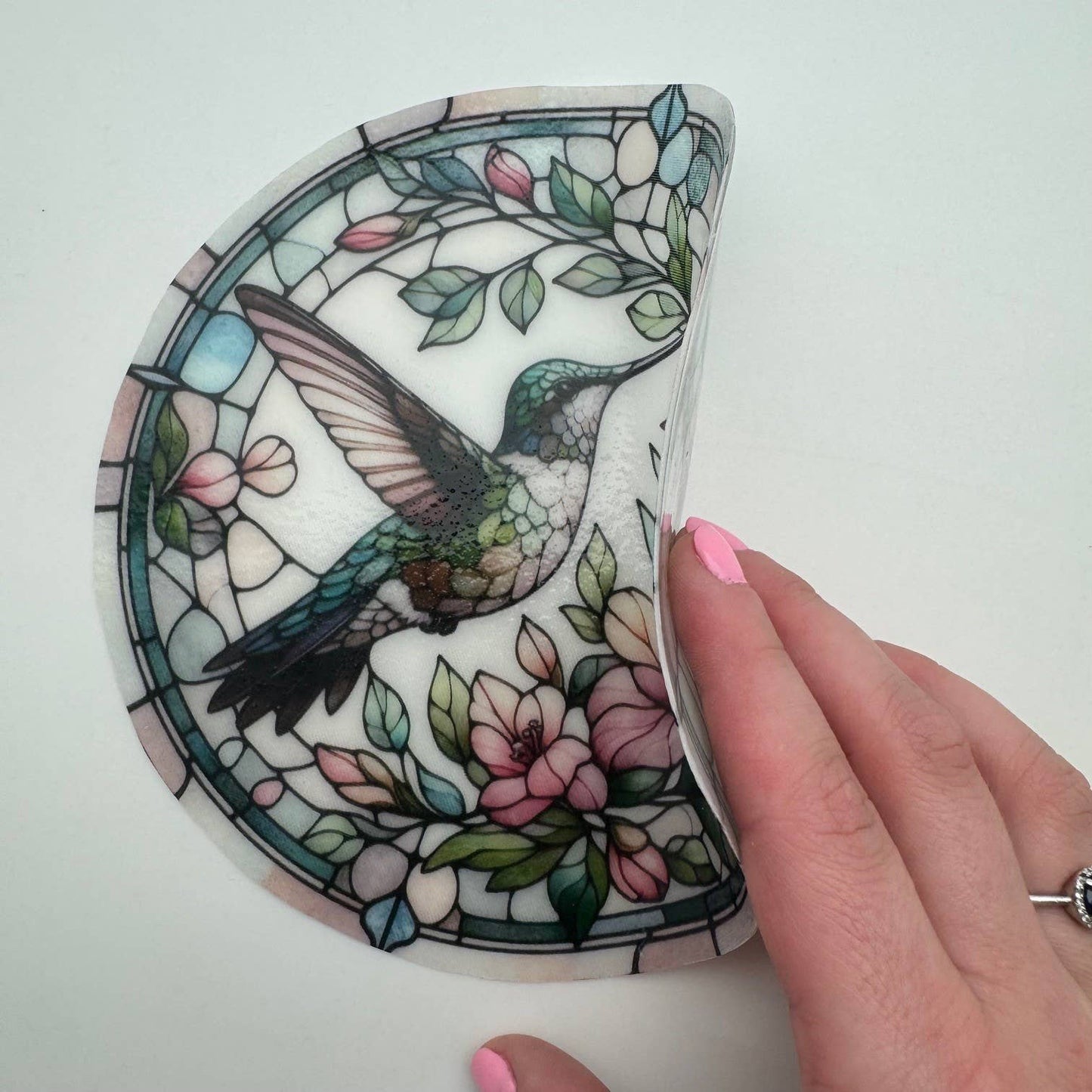 Jar Opener  Hummingbird-Stained Glass / Silicone