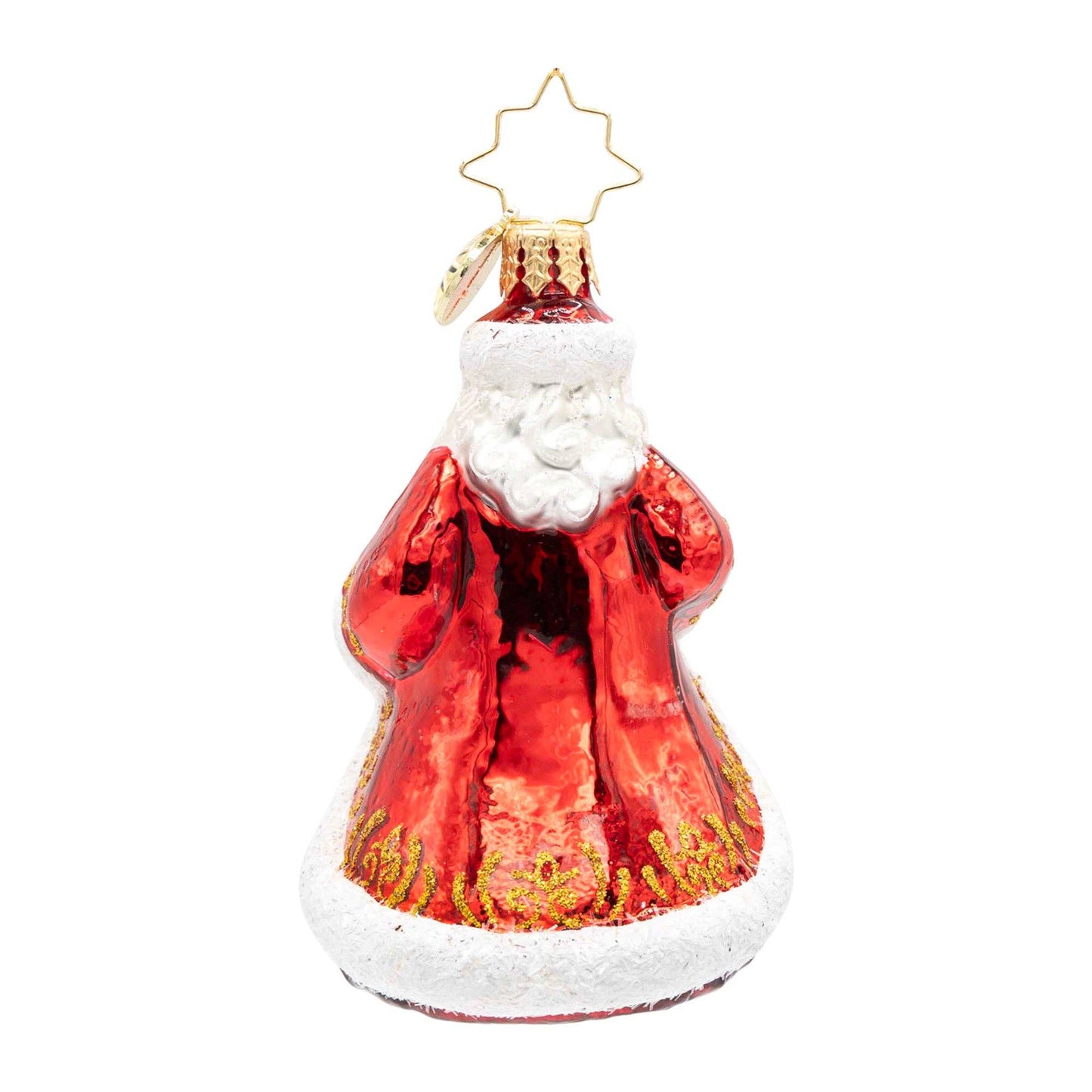Ornament Radko ~ Cardinal Kris Kringle Gem 3"
