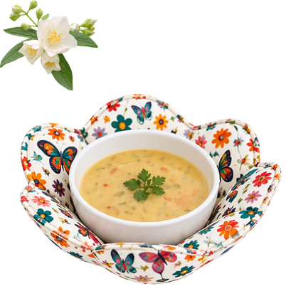 Cozy for Bowl Flowers - Microwave Safe Soup Bowl Holder.