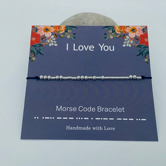 Bracelet "I love you"  Morse Code Bracelets: I love you