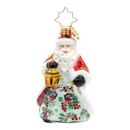 Ornament Radko ~ Cardinal Kris Kringle Gem 3"
