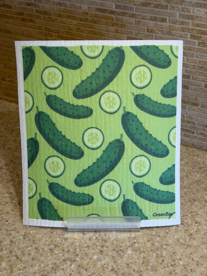Dishcloth Pickles Swedish Dishcloth | Reusable Paper Towels | Gift