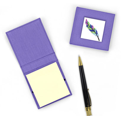 Card Feather Sticky Note Pad Cover
