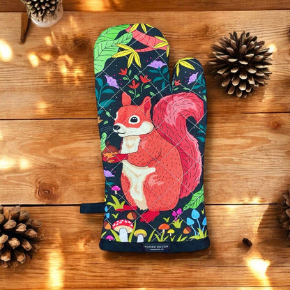 Mitt ~ Woodland Creatures Collection- Squirrel Oven Mitt    