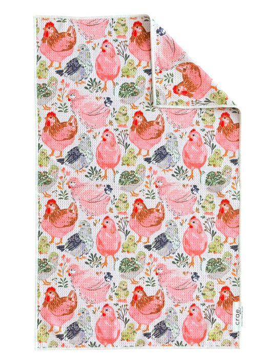 Towel /poly ~ Coop cuties Waffle Recycled Dish Towel