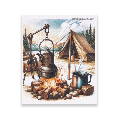 Dishcloth Tent and Coffee Pot (Swedish Dishcloth)