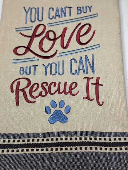 Paw Dog Kitchen Towel for Your Home Decor, Handmade Gift