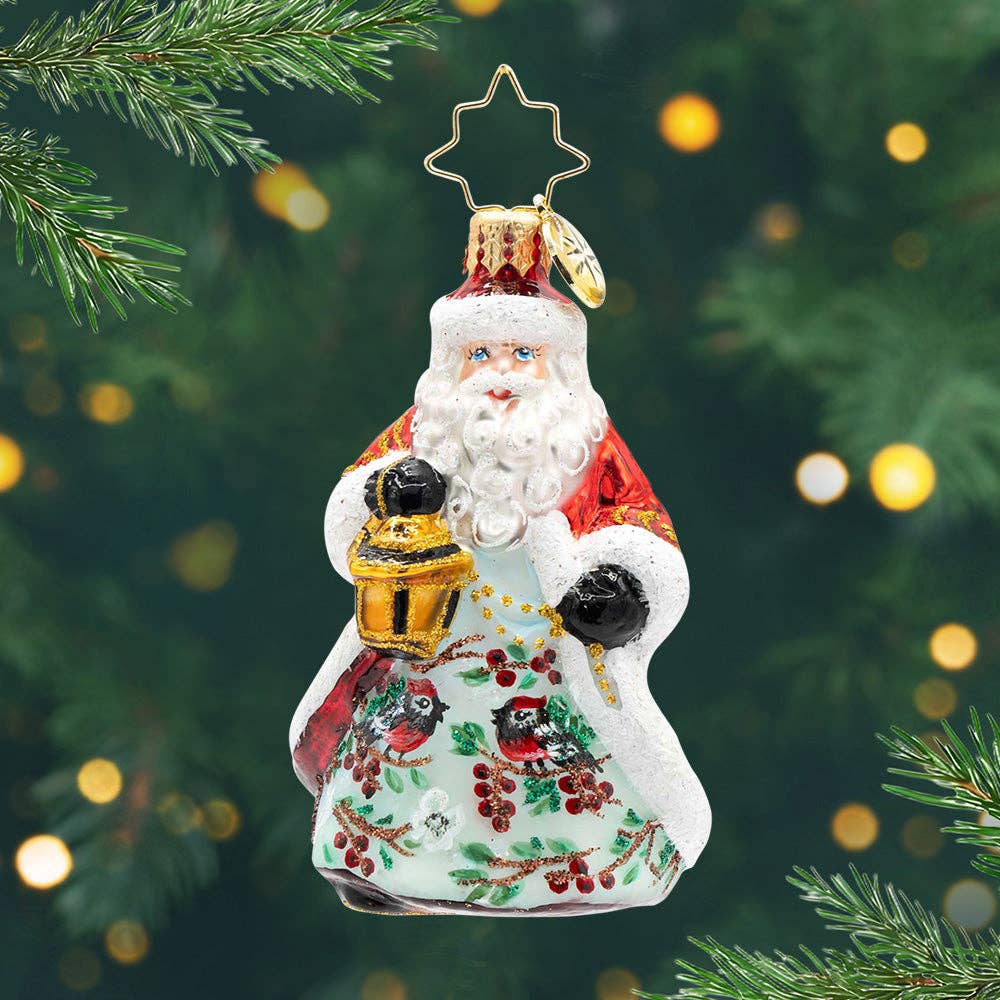 Ornament Radko ~ Cardinal Kris Kringle Gem 3"