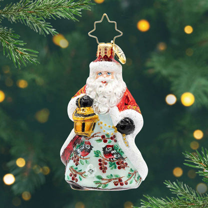 Ornament Radko ~ Cardinal Kris Kringle Gem 3"