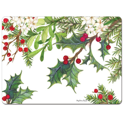 Placemats Balsam & Berries Decorative Hardboard Placemats ***NOT Polish Pottery