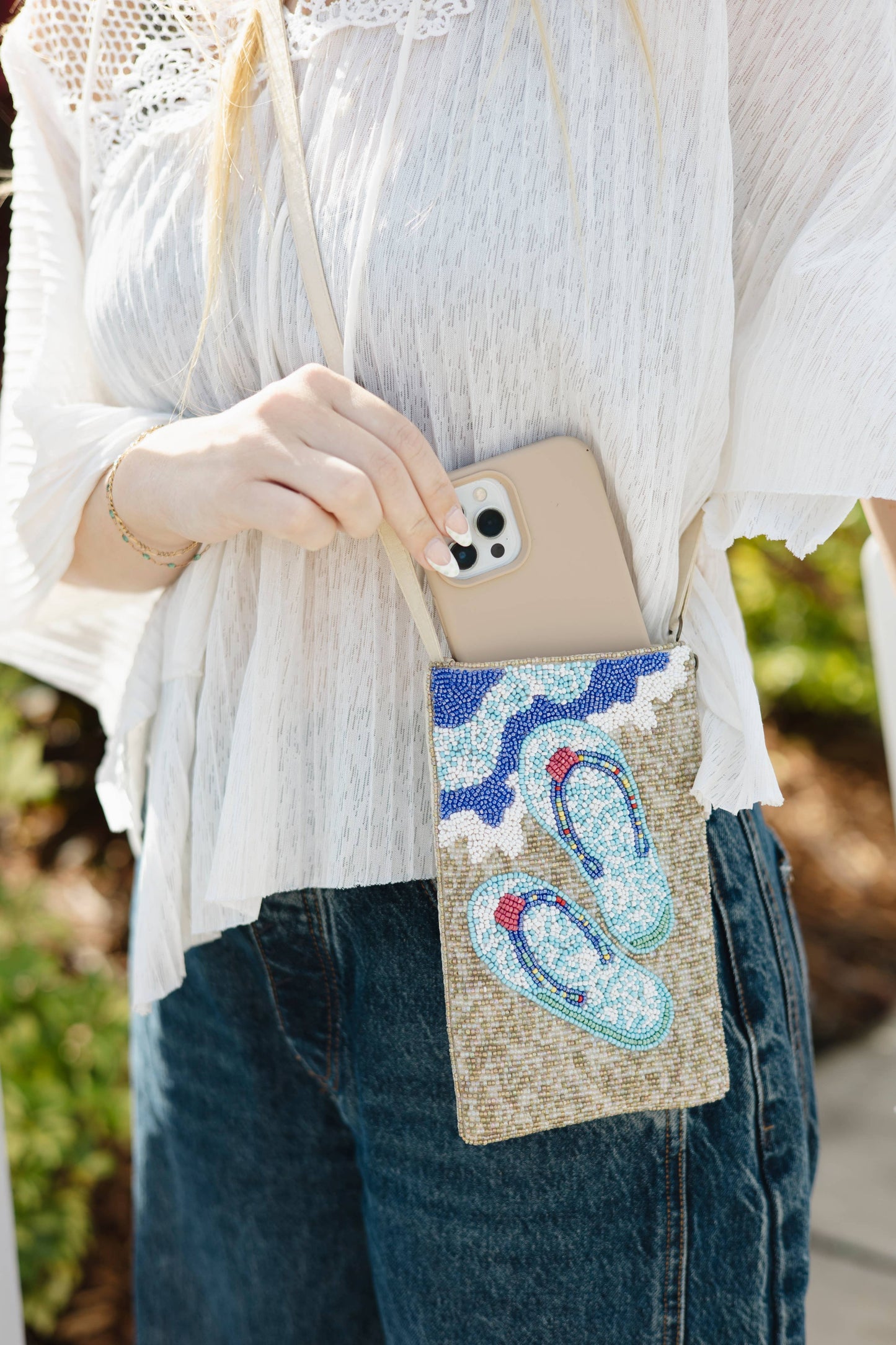 Club Bag Flip Flop / Crossbody Bag purse