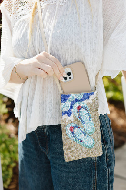 Club Bag Flip Flop / Crossbody Bag purse