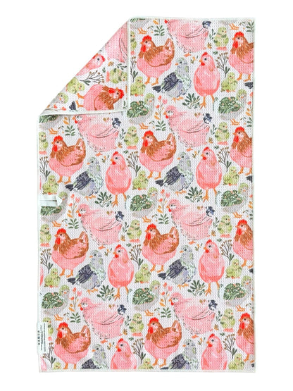 Towel /poly ~ Coop cuties Waffle Recycled Dish Towel