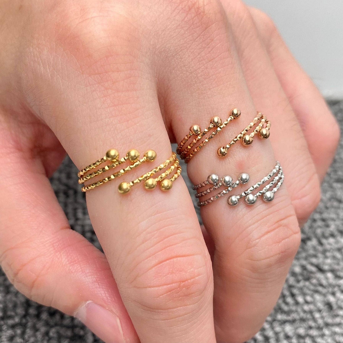 Jewelry Ring/  Rose Gold / bigger
