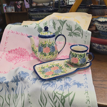 Bundle ~ Hydrangea Tea Set with FREE tea towel Bundle