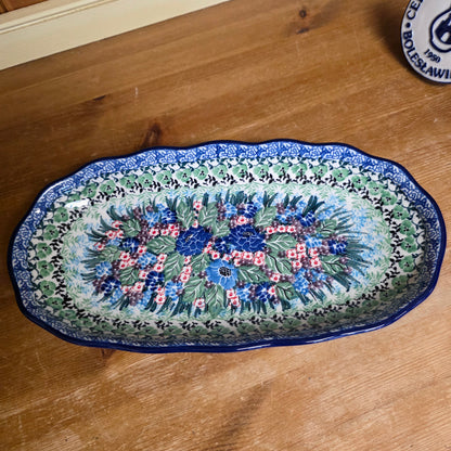 Tray   Scalloped Oval   6.25" x 12.5" A42-U4572  U4 pf0526