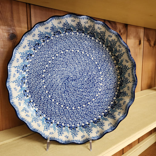 Pie Plate ~ Fluted ~ 10" 3277X ~ Blue Sage