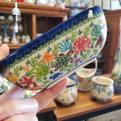 Bowl square 5.5" Sealife Turtle